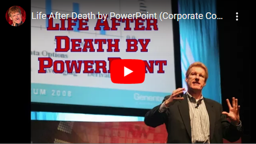 Link to video of 'Life after death by PowerPoint'